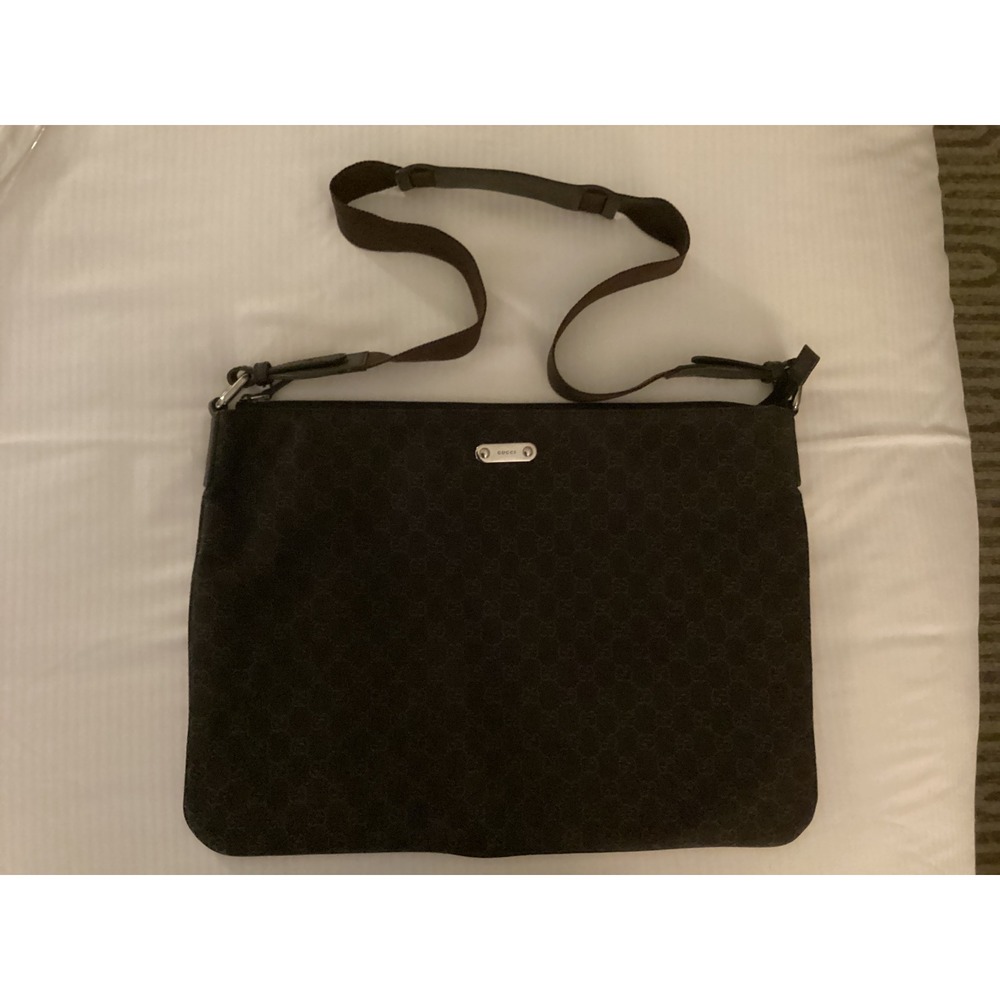 Gucci Crossbody Bag GG Monogram Canvas Brown Designer Purse Handbag